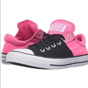 ❤️Pink/black converse